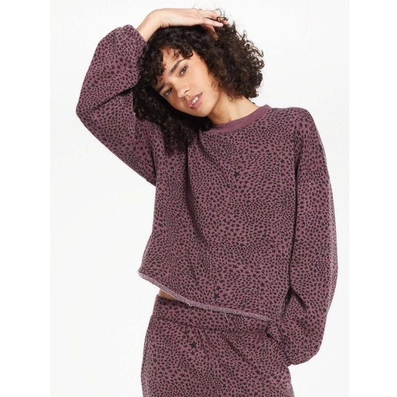 Z-Supply Cruise Stardust Star Sweatshirt Purple - Picture 1 of 11